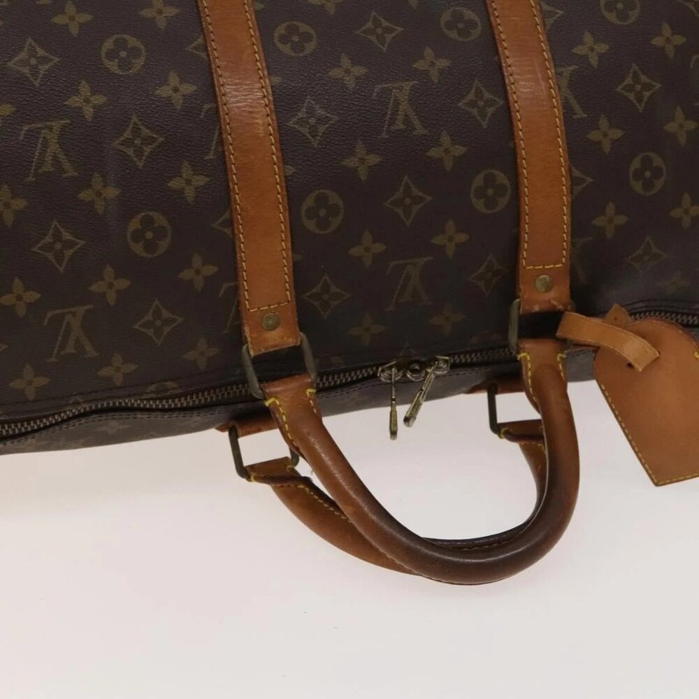 LOUIS VUITTON Monogram Keepall 55 Boston Bag M41424 LV Auth 136505 - Picture 8 of 16